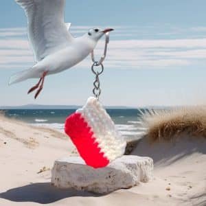 Polish Flag Keychain