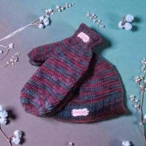 Handmade Crochet Hat & Gloves Set